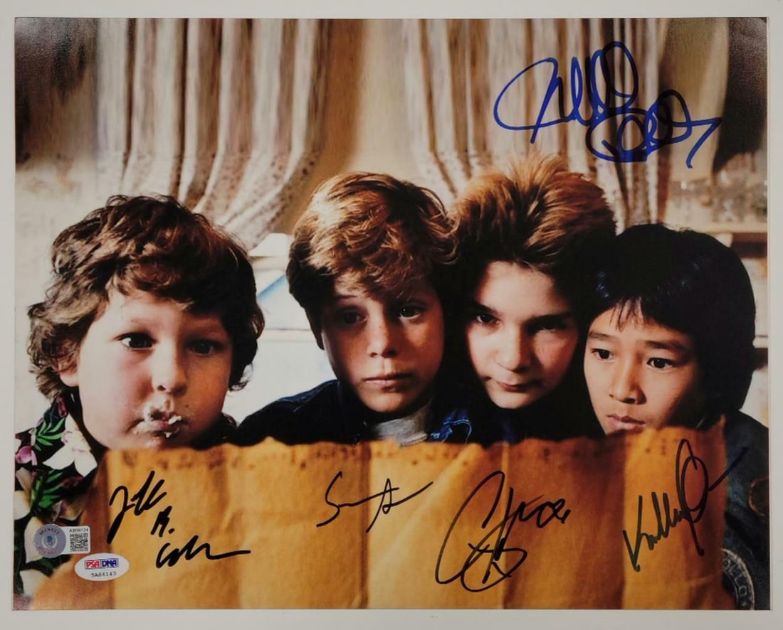 Signed 11x14 The Goonies Cast Photograph With Beckett Authentication (1 of 3)