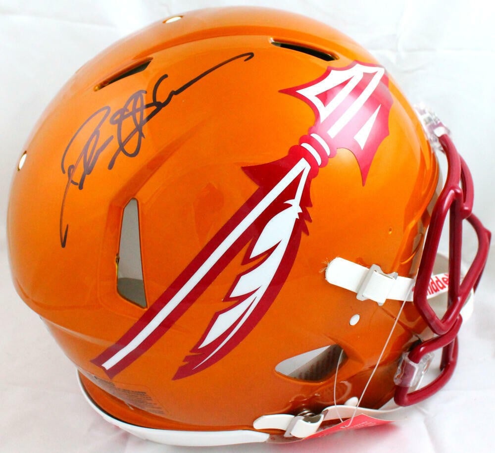 Florida State Seminoles Deion Sanders autographed authentic football helmet Beckett (1 of 5)