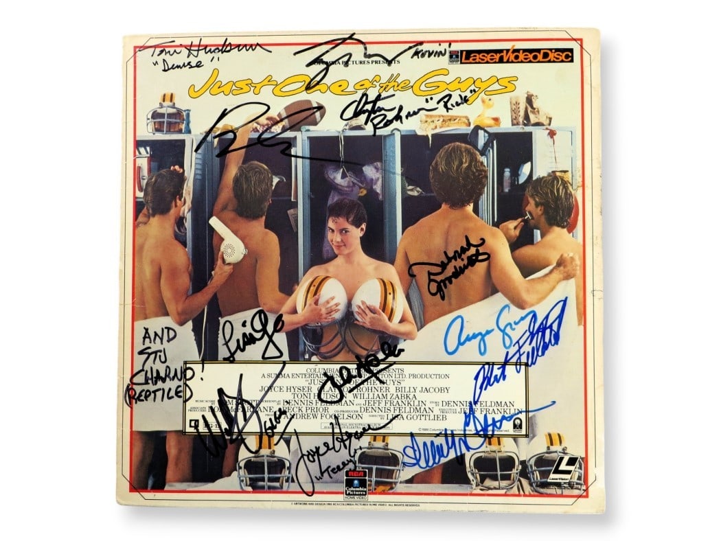 Just One of the Guys Laserdisc Cover Signed by 13 Cast Members Beckett Authenticated (1 of 6)