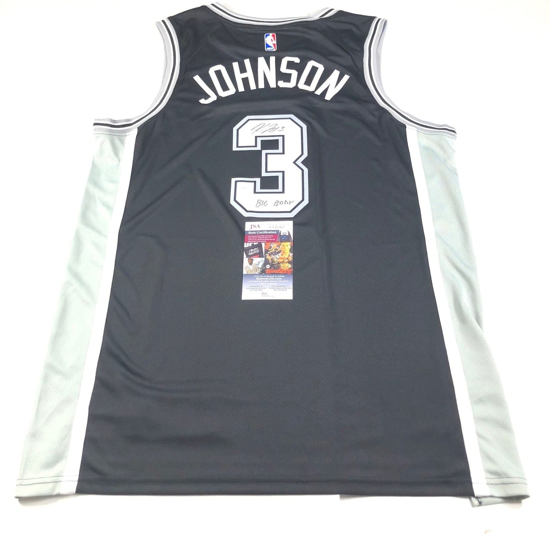 Keldon Johnson Autographed Jersey JSA San Antonio Spurs NBA: Keldon Johnson Autographed Jersey JSA San Antonio Spurs NBA This is an original, stitched jersey autographed by Keldon Johnson, a prominent player for the San Antonio Spurs. The authenticity of the si