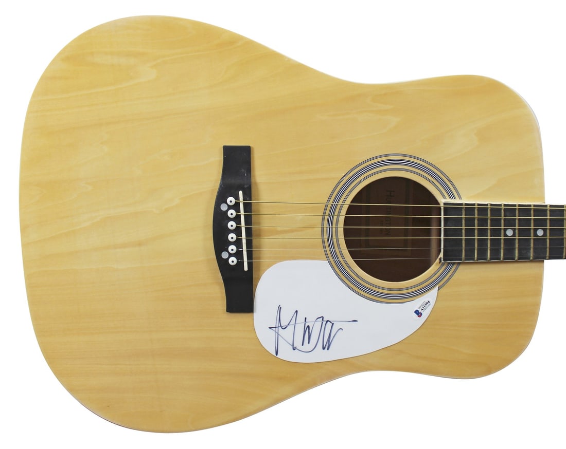 Mick Jagger Signed Acoustic Guitar The Rolling Stones Authentic COA Beckett (1 of 10)
