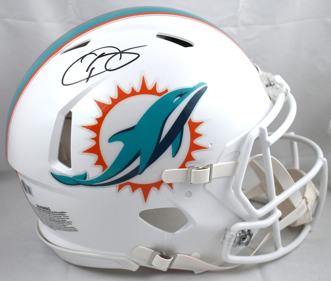 Miami Dolphins Full Size Speed Authentic Helmet Signed by Odell Beckham Jr Beckett Holo (1 of 5)