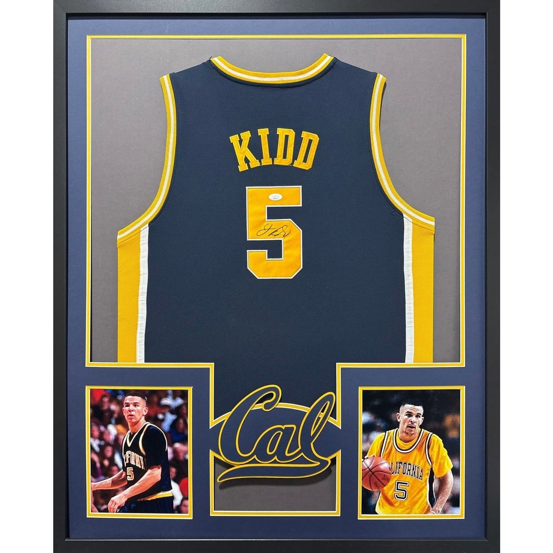 Framed Jason Kidd Autographed Jersey JSA Authenticated 42x34 (1 of 2)