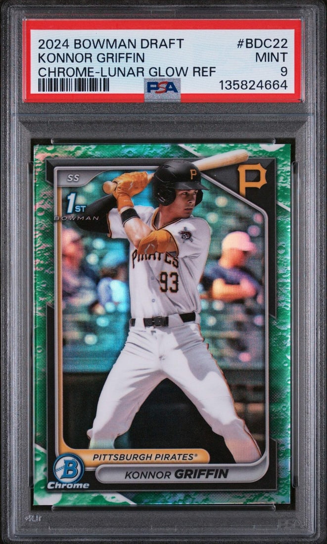 PSA 9 Bowman Draft Konnor Griffin Chrome Lunar Rookie Card 2024 #BDC22 (1 of 2)