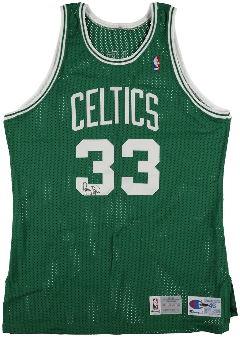 Larry Bird Signed 1992-93 Boston Celtics Jersey Upper Deck COA: Larry Bird Signed 1992-93 Boston Celtics Jersey Upper Deck COA Celebrate basketball history with this original Larry Bird Signed 1992-93 Boston Celtics Pro Cut Game Model Jersey. This unique piece hon