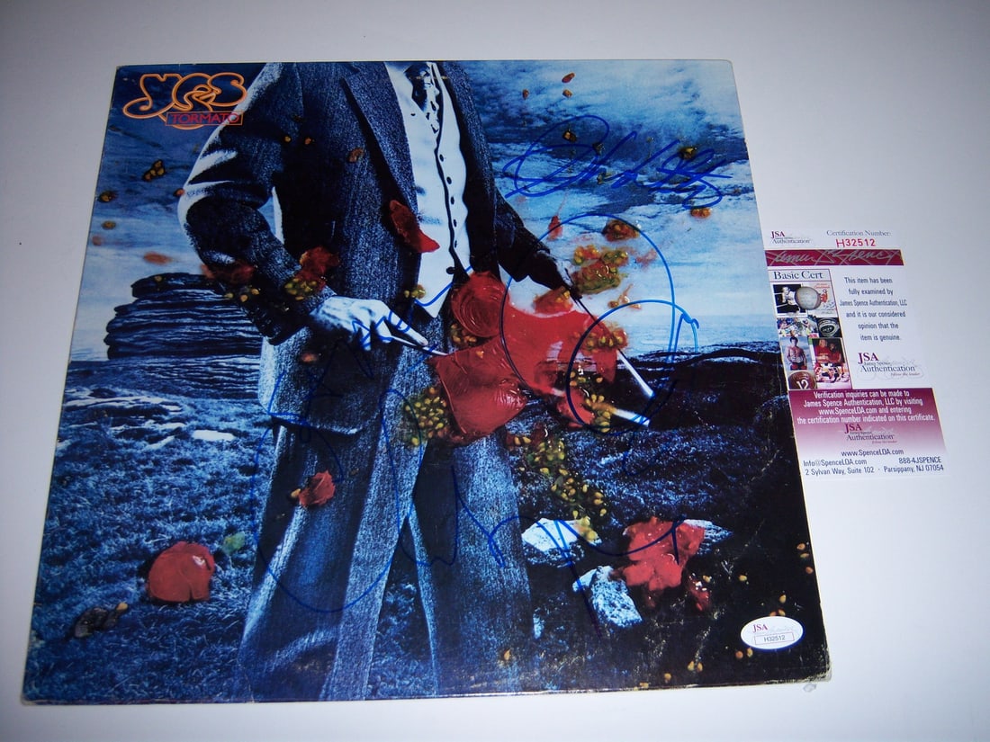 Yes Tormato signed LP album JSA COA Steve Howe Alan White Chris Squire Jon Anderson (1 of 1)