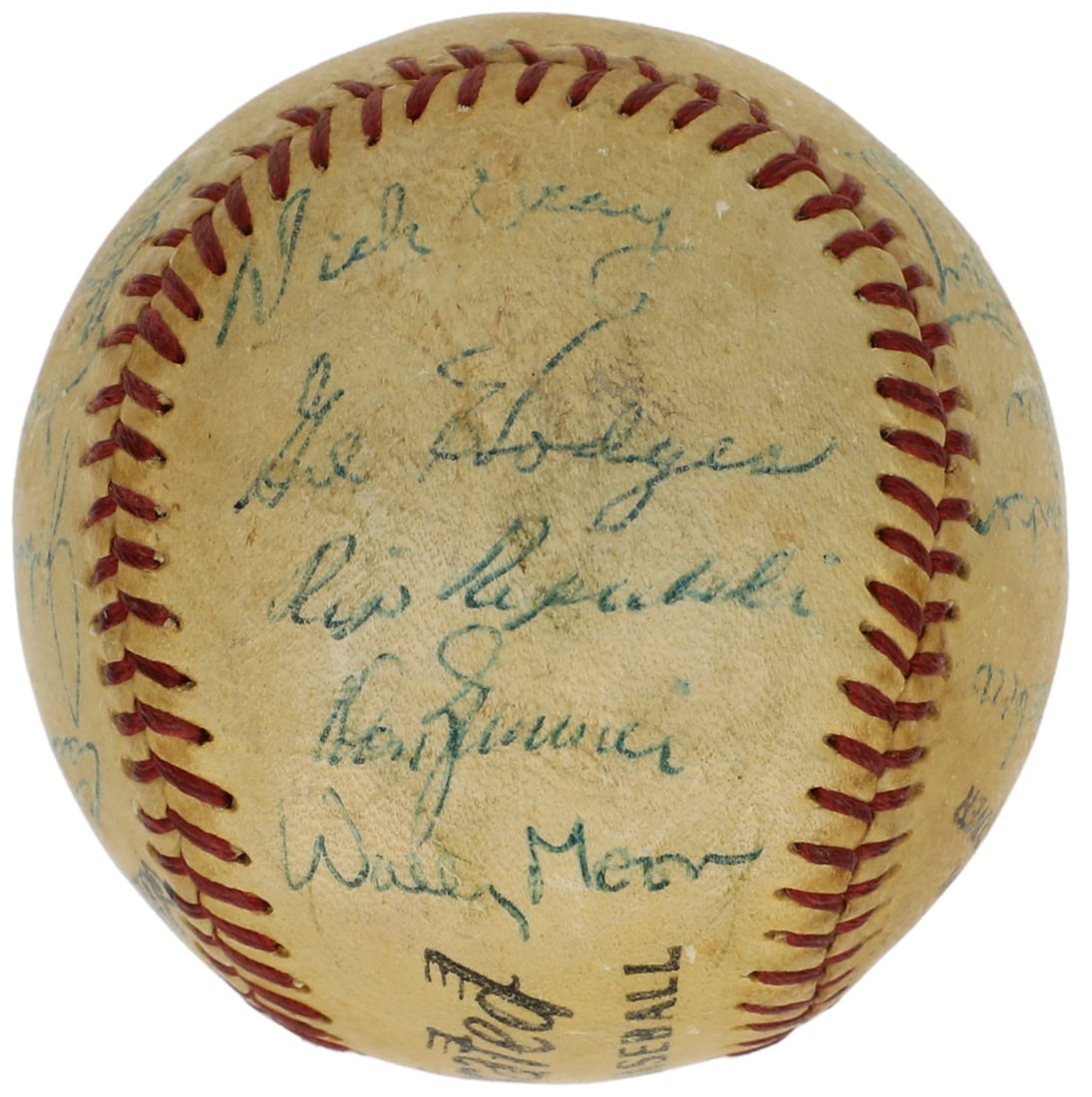 PSA DNA authenticated 1959 Los Angeles Dodgers signed baseball 21 autographs: PSA DNA authenticated 1959 Los Angeles Dodgers signed baseball 21 autographs This is an original baseball signed by members of the 1959 Los Angeles Dodgers World Series championship team. The ball fea