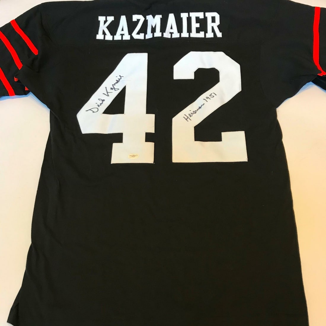 Princeton Tigers Jersey Signed and Inscribed by Dick Kazmaier JSA Authenticated (1 of 8)