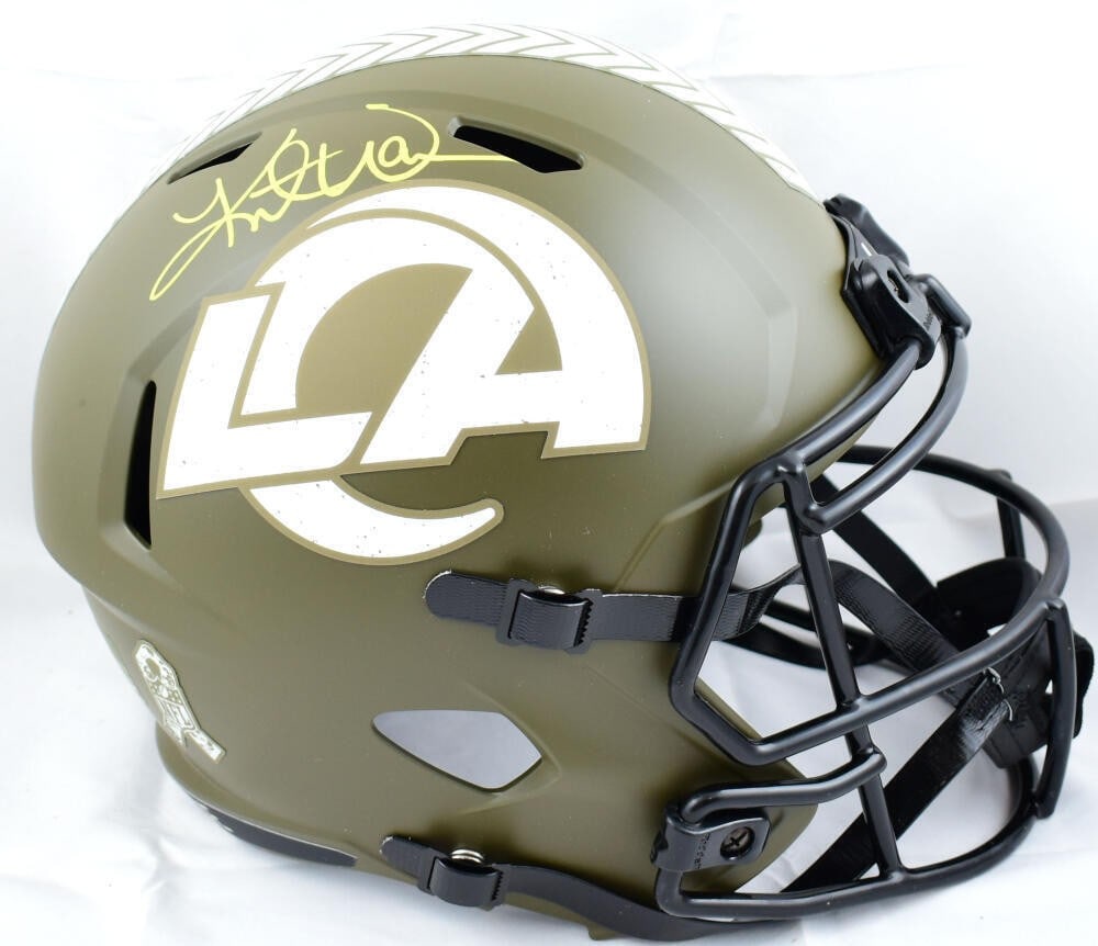 Kurt Warner signed St. Louis Rams full size Speed helmet Beckett holo (1 of 5)