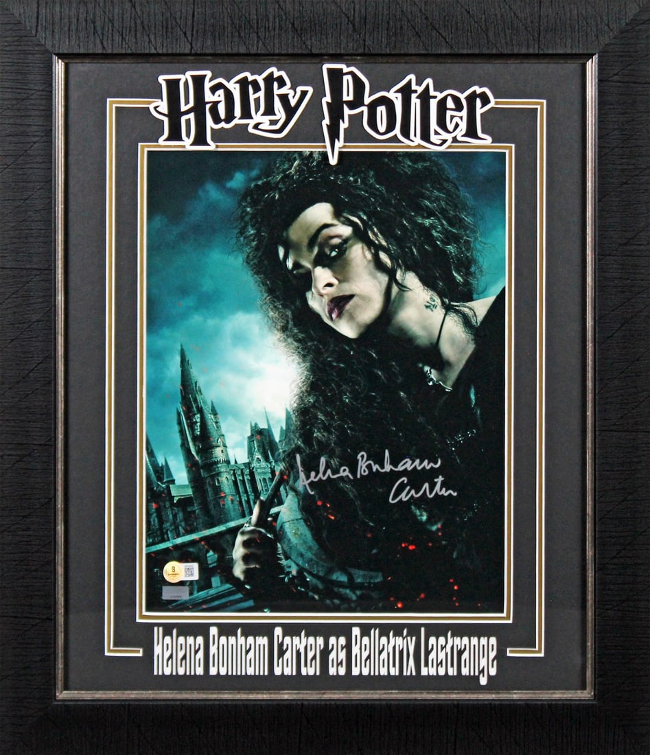 Framed 11x14 Harry Potter Photo Signed by Helena Bonham Carter BAS (1 of 2)