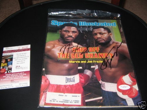 Signed Sports Illustrated boxing magazine Joe and Marvis Frazier JSA (1 of 1)