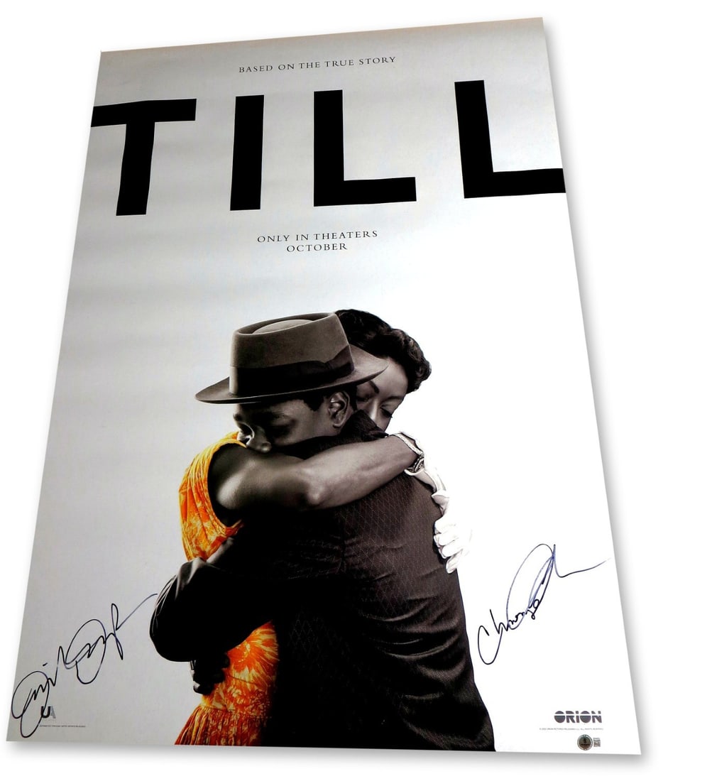 Chinonye Chukwu Danielle Deadwyler Signed 27x40 Poster Till Beckett Authenticated: Chinonye Chukwu Danielle Deadwyler Signed 27x40 Poster Till Beckett Authenticated This striking 27X40 poster features the autographs of acclaimed filmmaker Chinonye Chukwu and actress Danielle Deadwyl