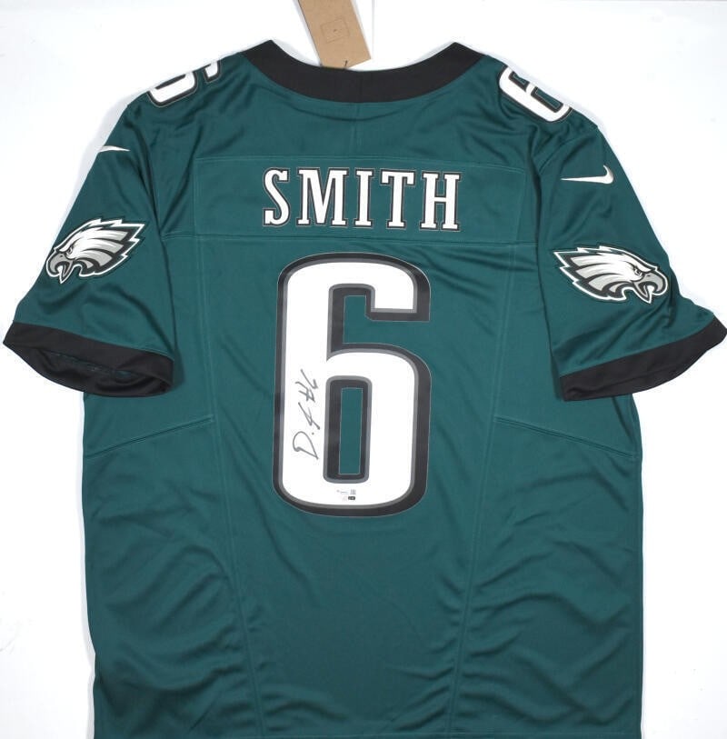 Fanatics Authentic signed Devonta Smith Philadelphia Eagles Nike Vapor jersey: Fanatics Authentic signed Devonta Smith Philadelphia Eagles Nike Vapor jersey Autographed Philadelphia Eagles Nike Vapor Limited jersey featuring Devonta Smith. The jersey is an original, pre-owned fo