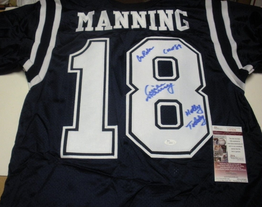 Archie Manning Signed Ole Miss Rebels Jersey JSA COA Authentic (1 of 2)
