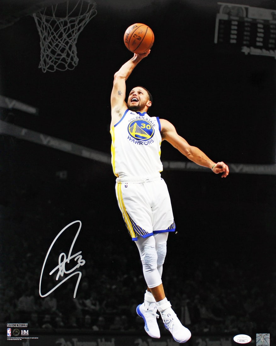 Stephen Curry Signed 16x20 Original Photo JSA Golden State Warriors (1 of 2)