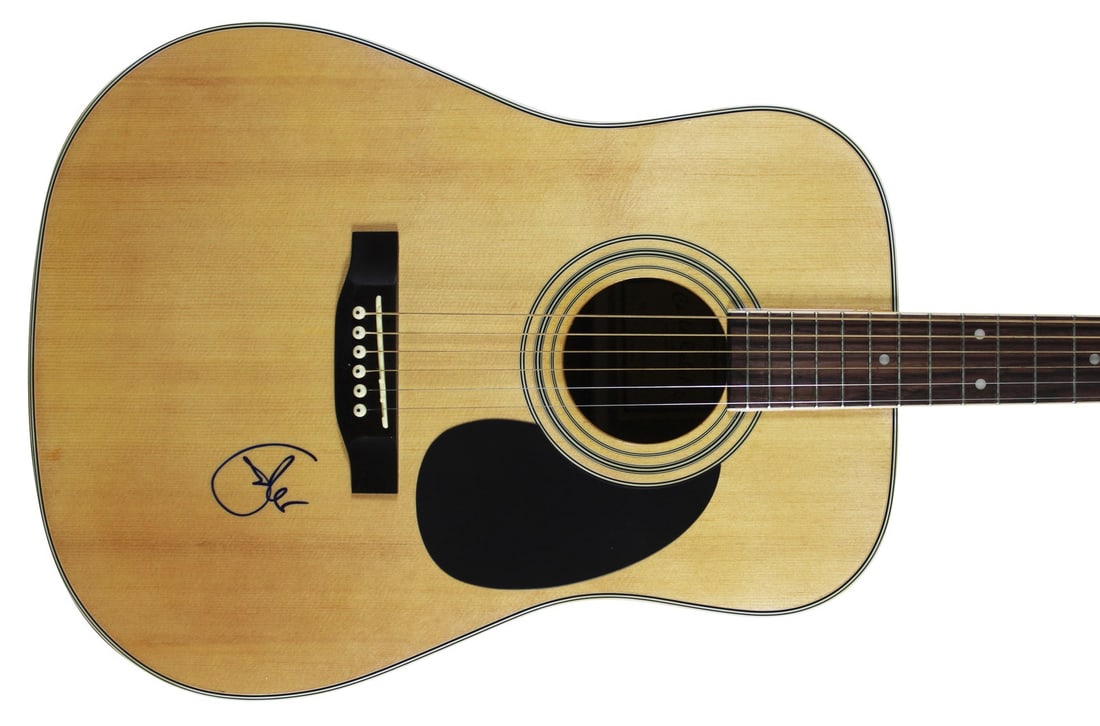 PSA authenticated Eric Clapton signed Carlo Robelli acoustic guitar (1 of 7)