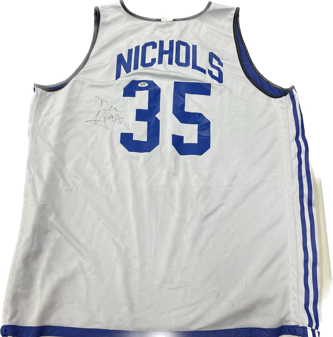 PSA DNA Autographed Demetris Nichols Chicago Bulls Basketball Jersey (1 of 2)