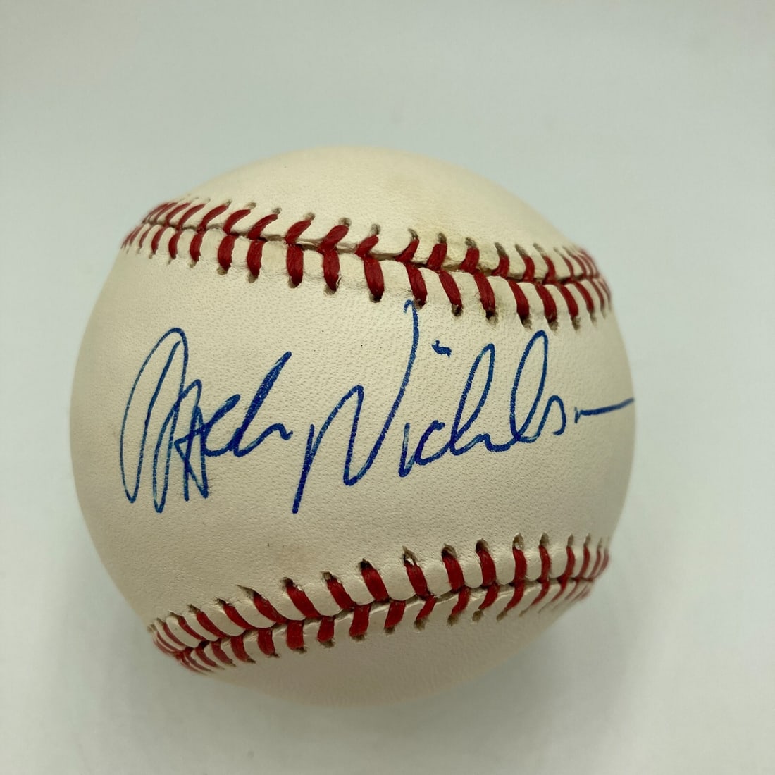 Rare Jack Nicholson Signed National League Baseball PSA DNA Certified: Rare Jack Nicholson Signed National League Baseball PSA DNA Certified This rare 1980's Official National League Baseball features a single autograph from iconic actor Jack Nicholson. The baseball has 