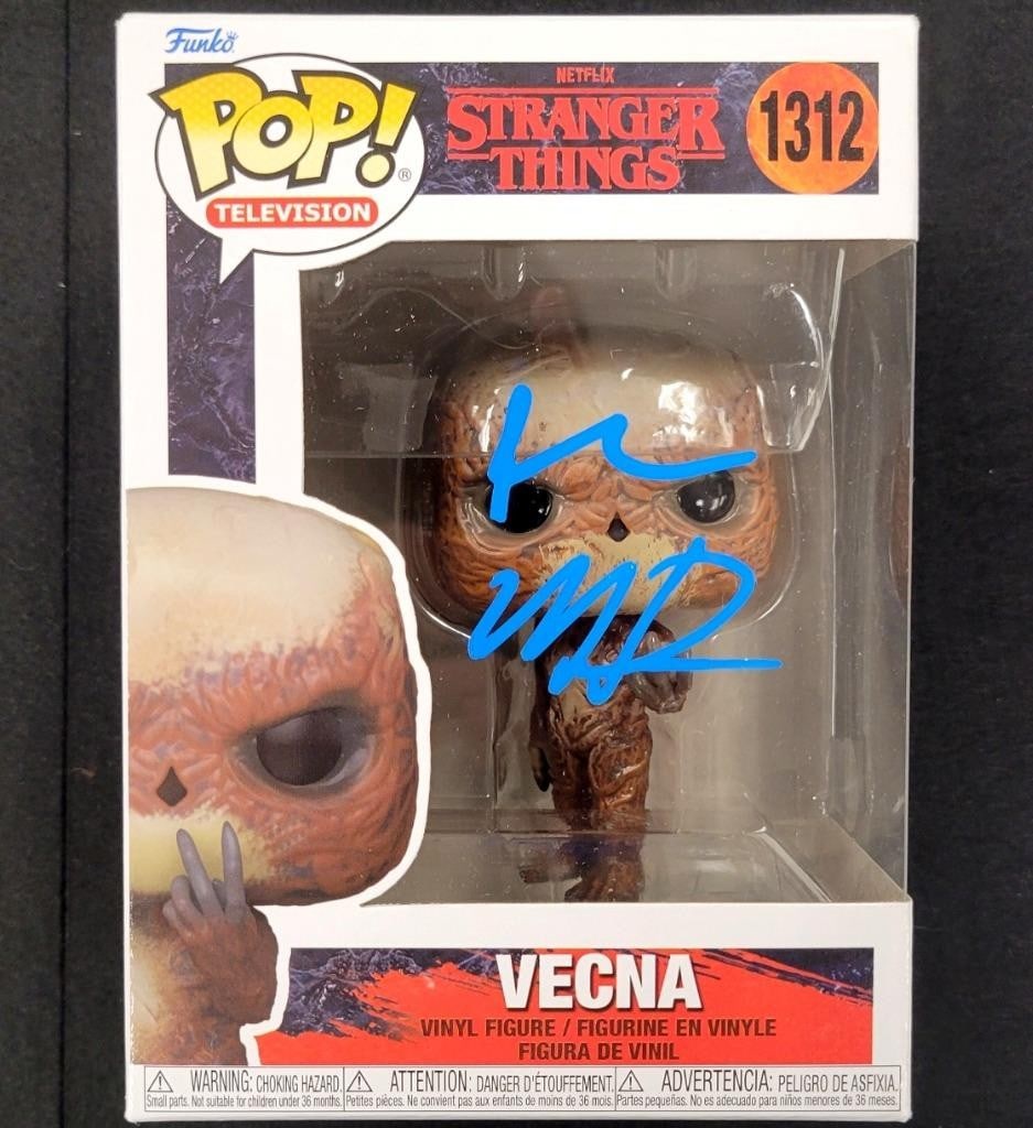 Vecna Funko Pop Stranger Things autographed by Ross and Matt Duffer Beckett authenticated (1 of 5)