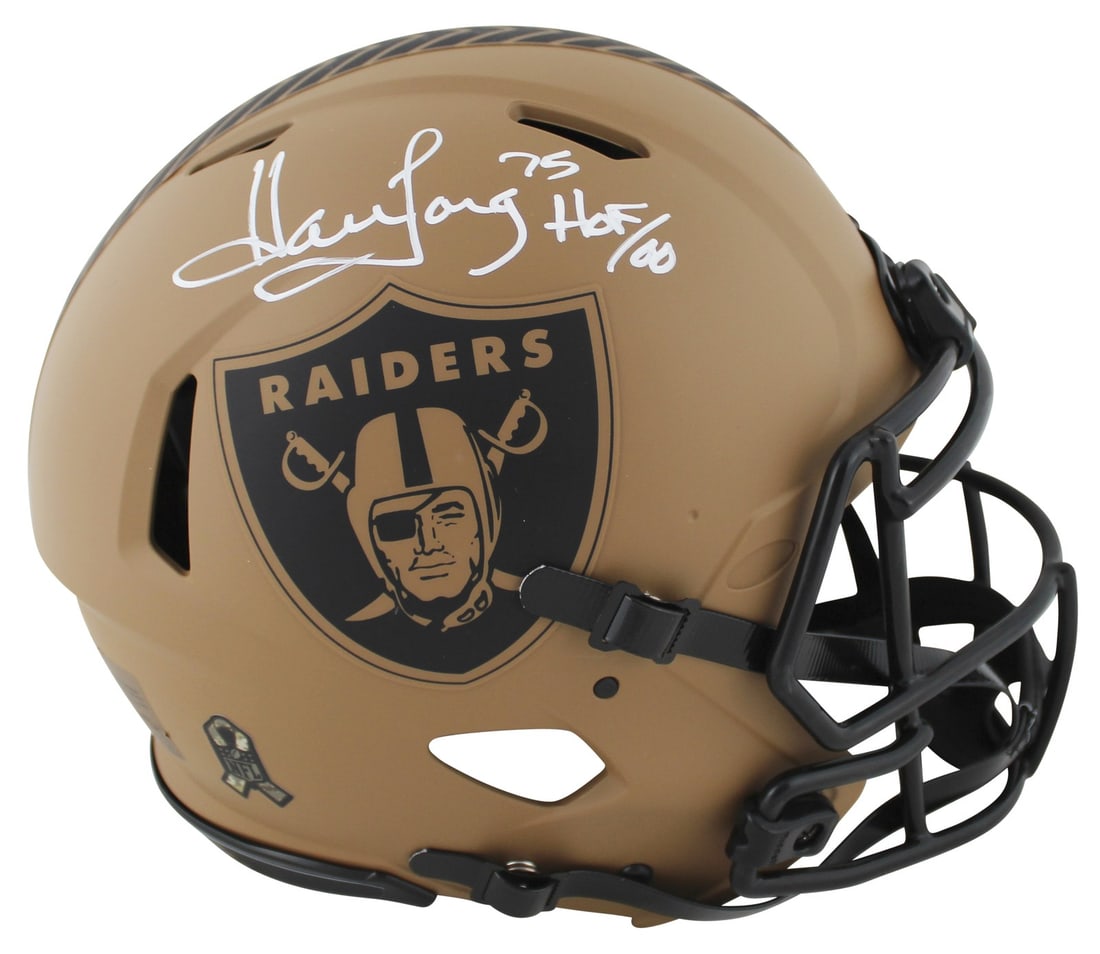 Howie Long Signed Raiders HOF 00 Speed Proline Helmet BAS Witnessed: Howie Long Signed Raiders HOF 00 Speed Proline Helmet BAS Witnessed This authentic, full-size Speed Proline helmet commemorates Howie Long's Hall of Fame induction with the inscription "HOF 00." Signe