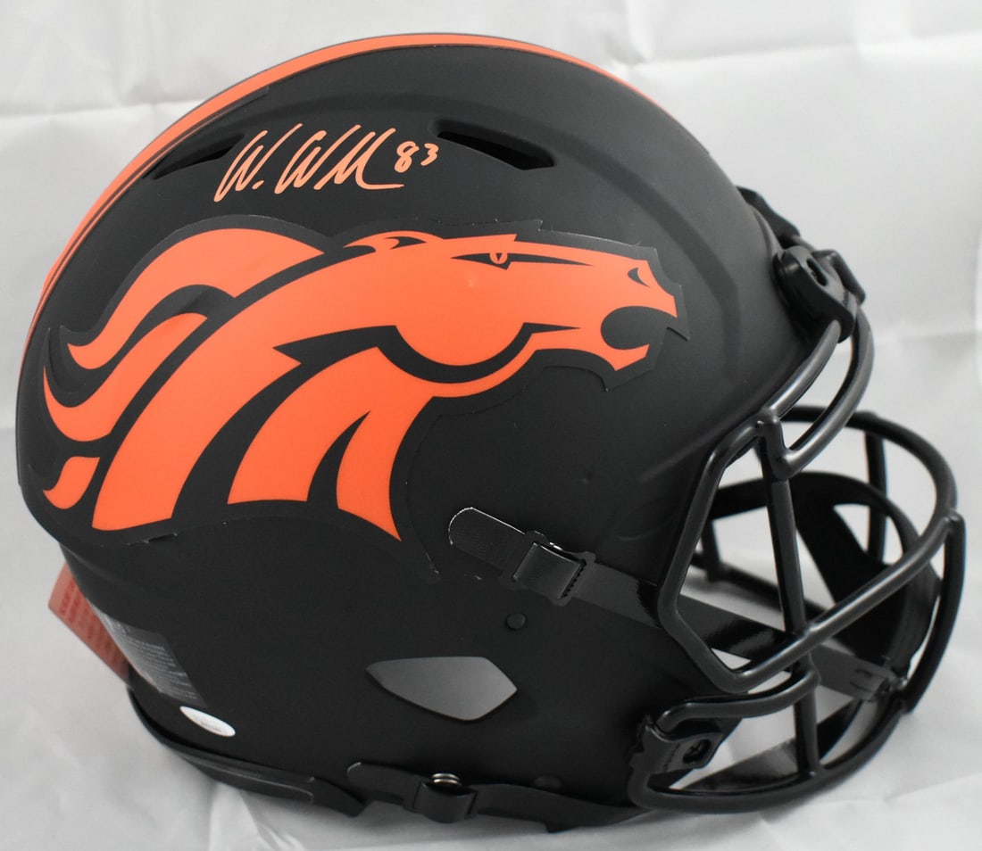 Denver Broncos Eclipse Speed Authentic Helmet Signed by Wes Welker JSA (1 of 5)