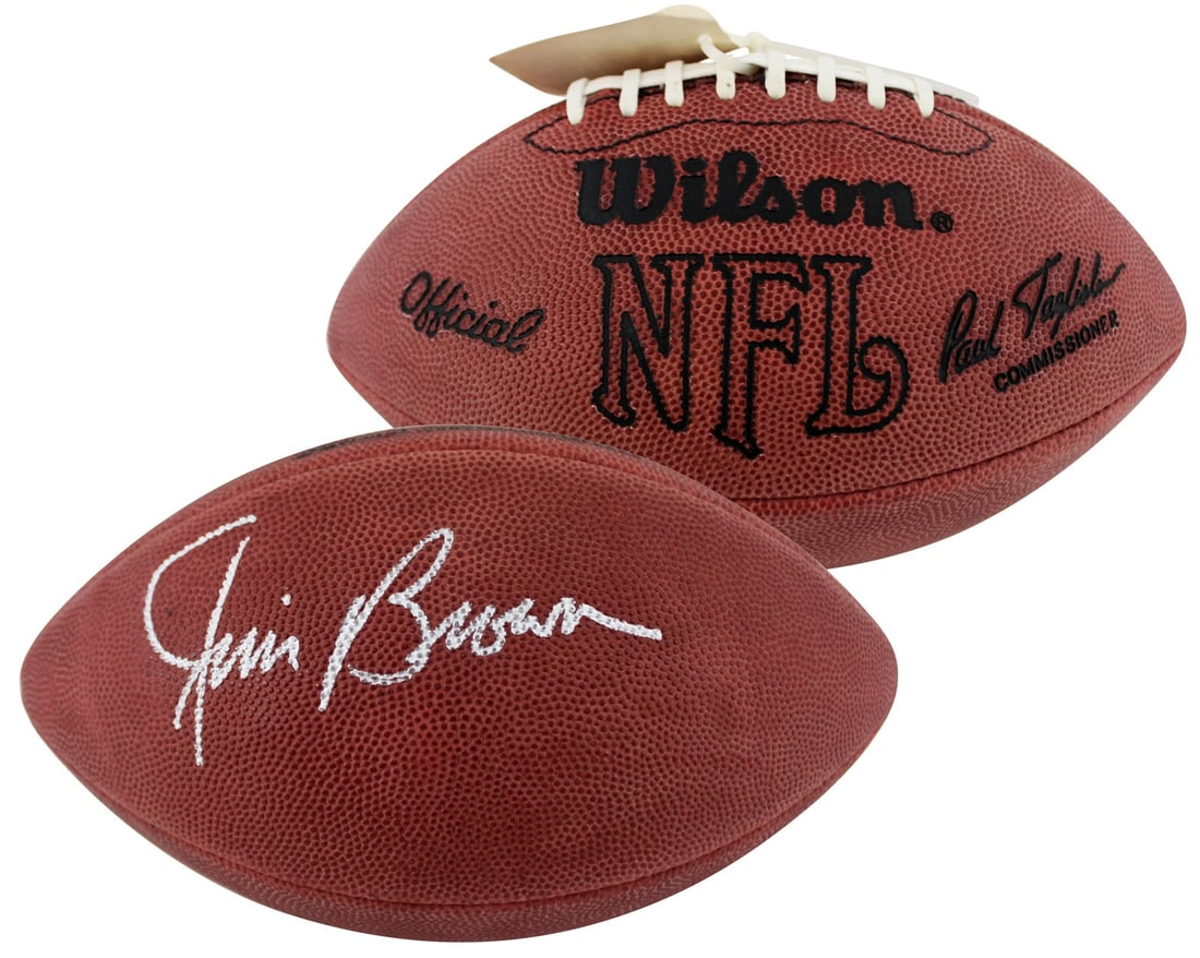 Jim Brown signed Wilson NFL football PSA DNA certified Browns (1 of 5)