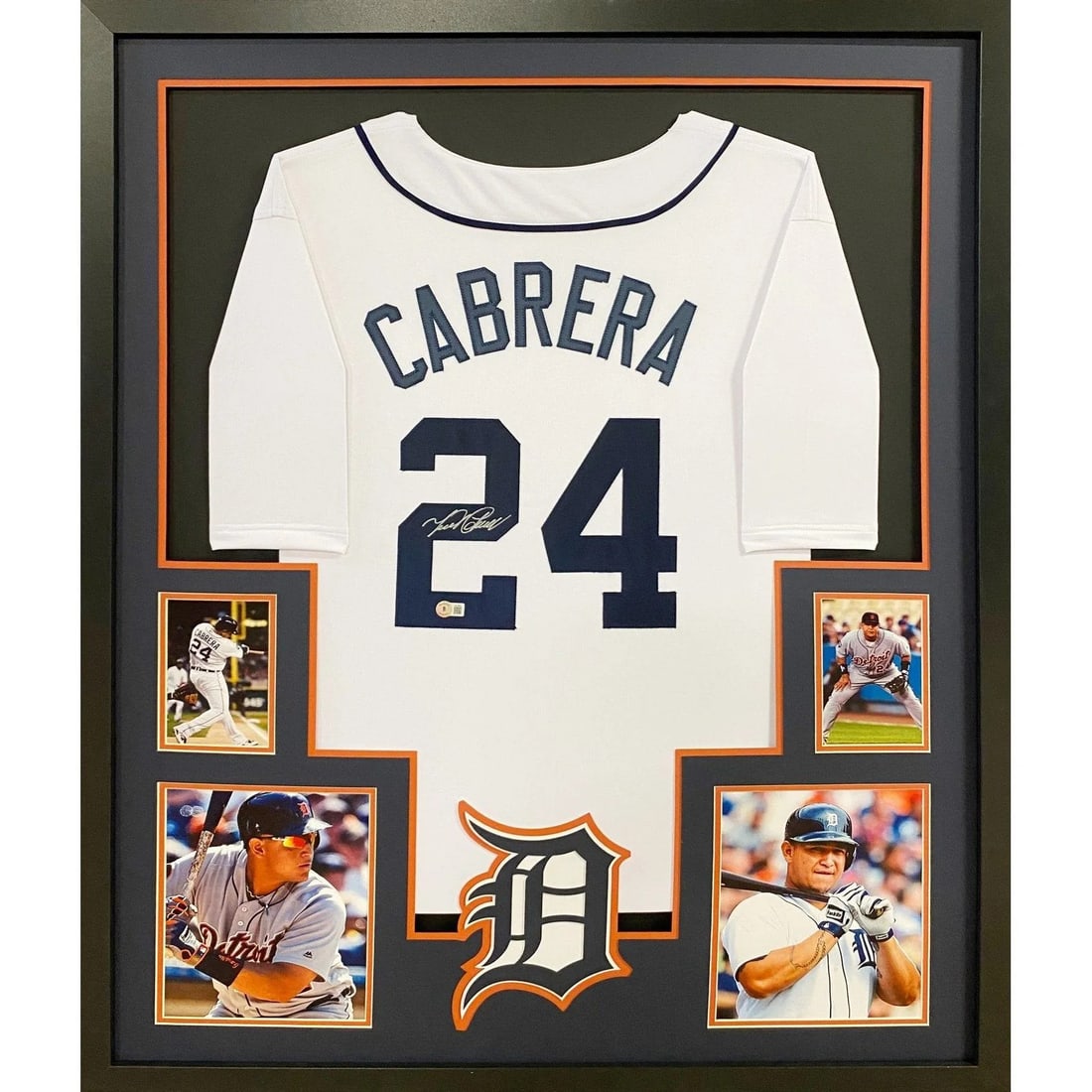 Miguel Cabrera Framed Signed Jersey Detroit Tigers Beckett Authenticated: Miguel Cabrera Framed Signed Jersey Detroit Tigers Beckett Authenticated This item features an autographed Miguel Cabrera framed jersey, expertly authenticated by Beckett, a leader in sports memorabil