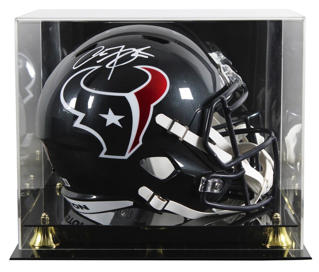 Arian Foster Signed Texans Full Size Helmet with BAS Authentication (1 of 4)
