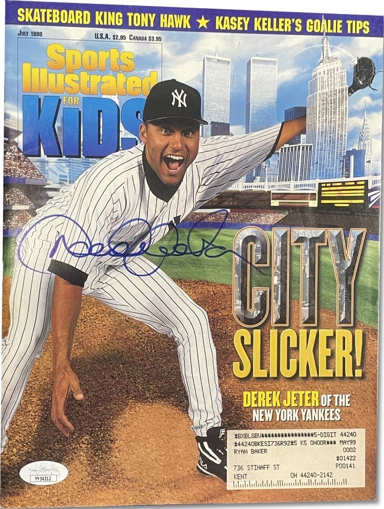Derek Jeter Signed Sports Illustrated KIDS Magazine JSA Authenticated Yankees: Derek Jeter Signed Sports Illustrated KIDS Magazine JSA Authenticated Yankees This is an original Sports Illustrated KIDS magazine featuring Derek Jeter, a legendary player of the New York Yankees. Th