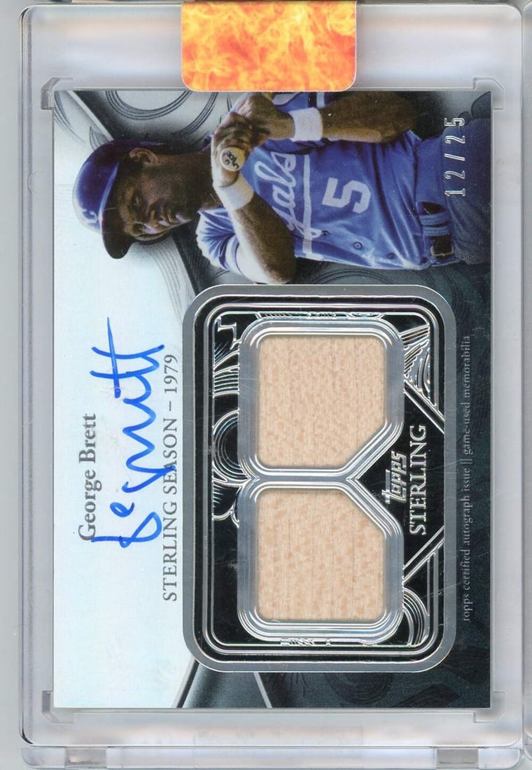 2024 Topps Sterling George Brett Autographed Card #SSARGB Auto/25: 2024 Topps Sterling George Brett Autographed Card #SSARGB Auto/25 This 2024 Topps Sterling George Brett #SSARGB Auto/25 Baseball Card is a must-have for collectors. Featuring the legendary MLB player 