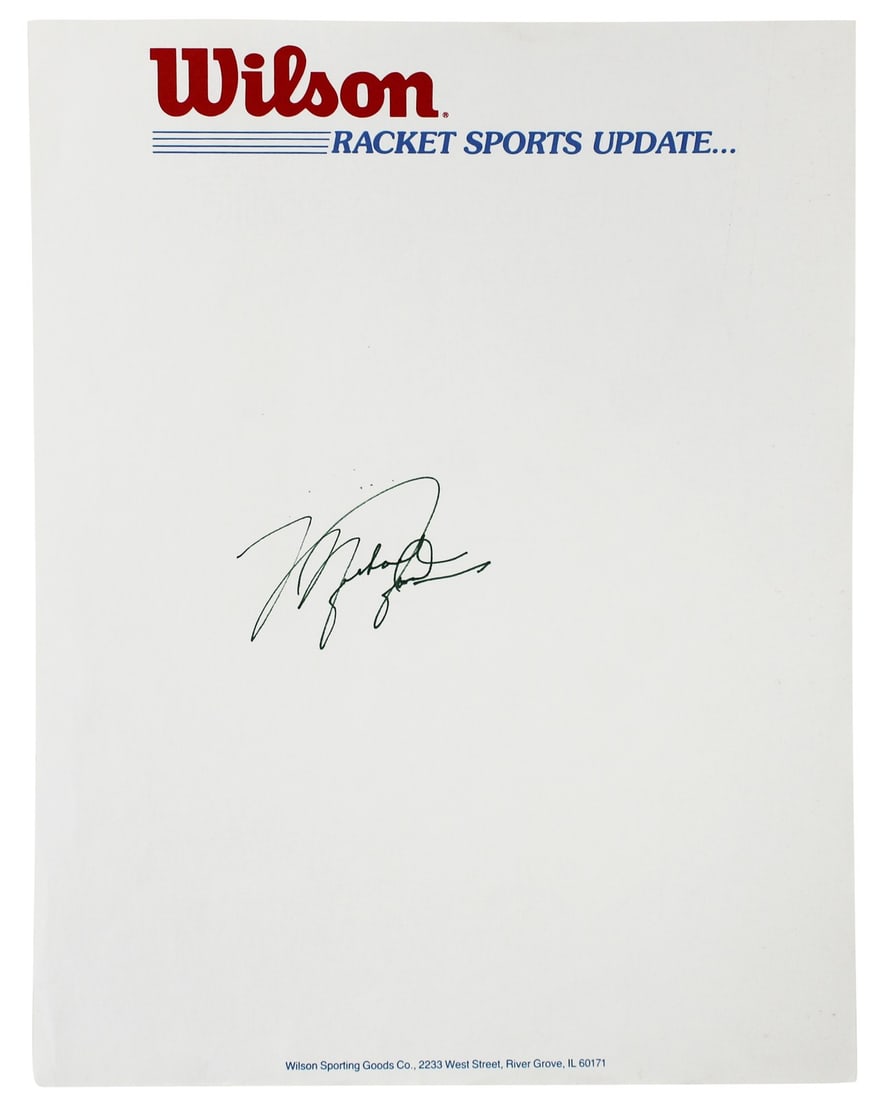 Michael Jordan Autographed Wilson Letterhead Chicago Bulls JSA Authenticated 8.5x11 (1 of 4)