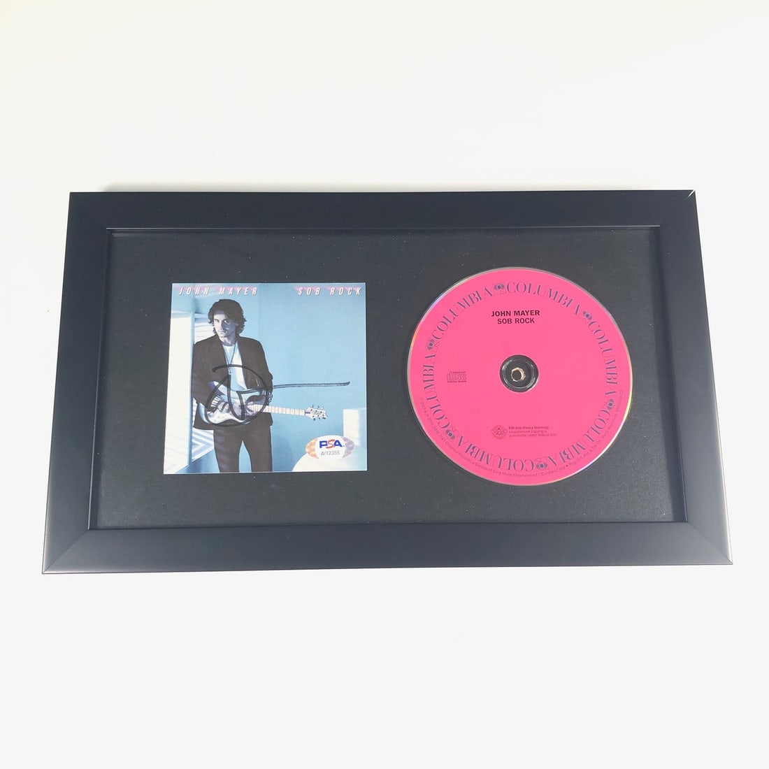 Framed Sob Rock CD Cover Signed by John Mayer PSA DNA (1 of 3)
