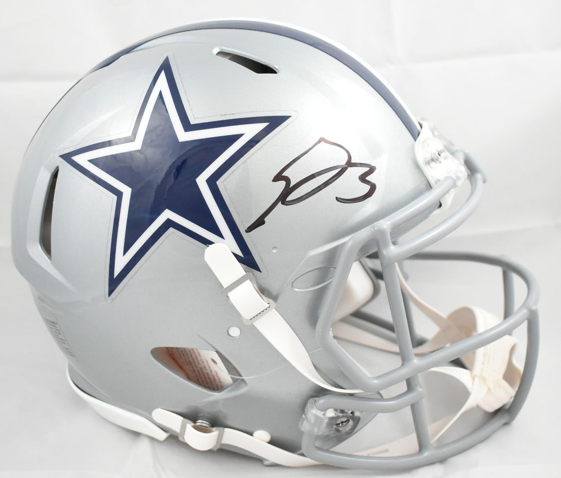 Dallas Cowboys Speed Authentic Helmet Signed by George Pickens JSA (1 of 6)