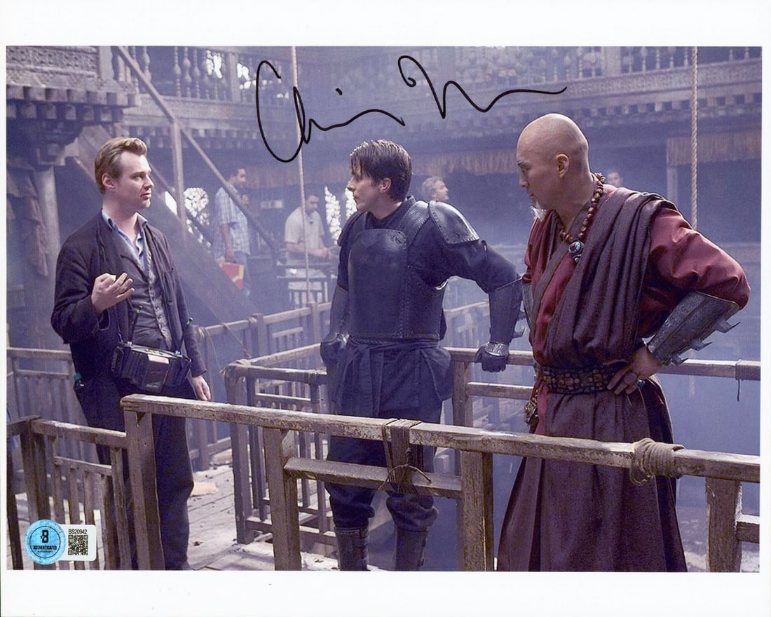 Christopher Nolan Signed Batman Begins 8.5x11 Photo BAS Authenticated (1 of 1)