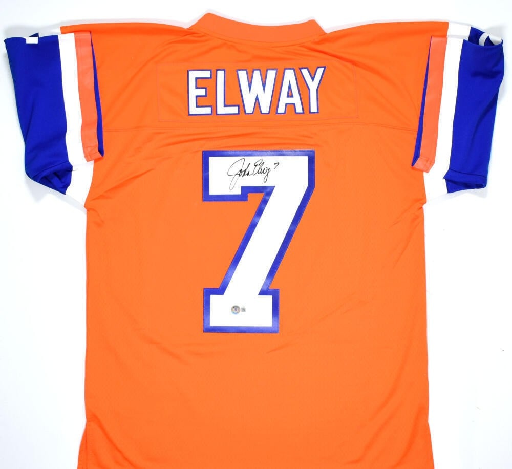 Mitchell Ness 1994 Legacy Broncos Jersey Signed by John Elway Beckett (1 of 10)