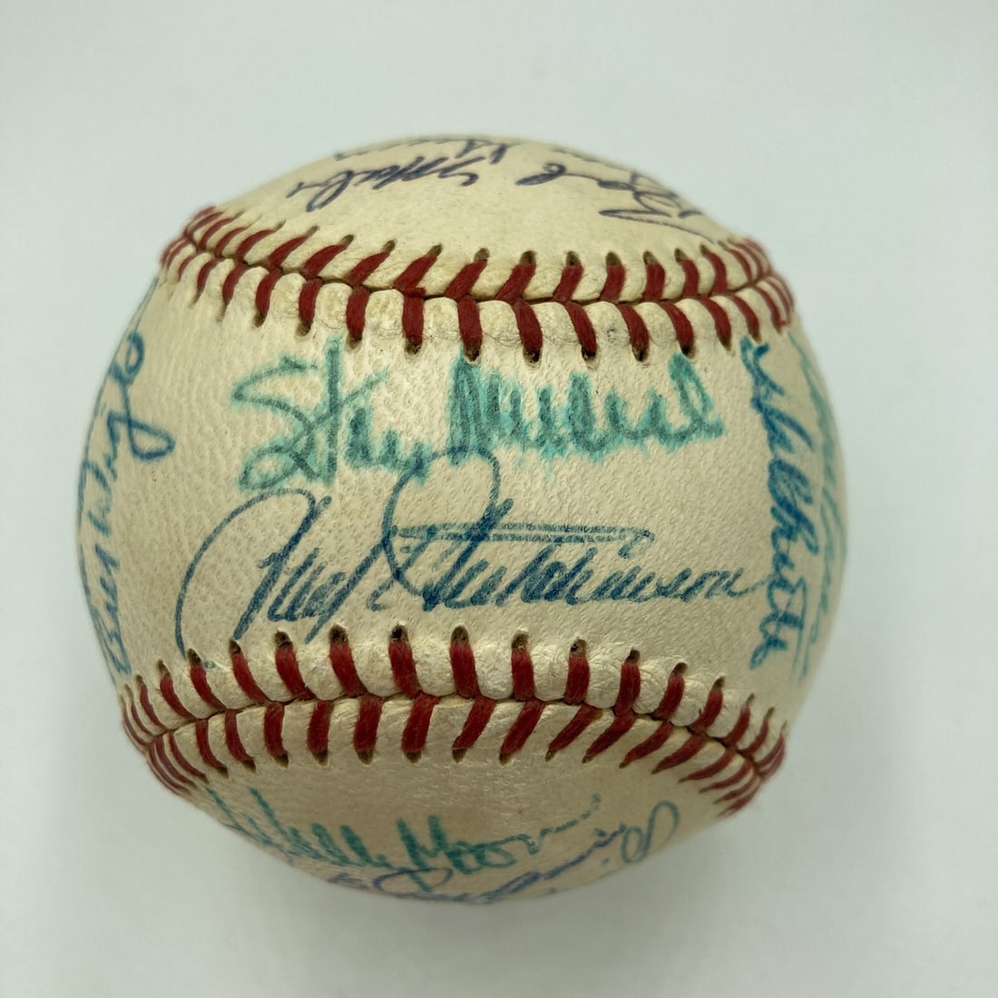 1958 St. Louis Cardinals Team Signed Baseball with JSA COA: 1958 St. Louis Cardinals Team Signed Baseball with JSA COA This is an original 1958 St. Louis Cardinals Team Signed National League Baseball, featuring the illustrious signatures of 22 players, includ
