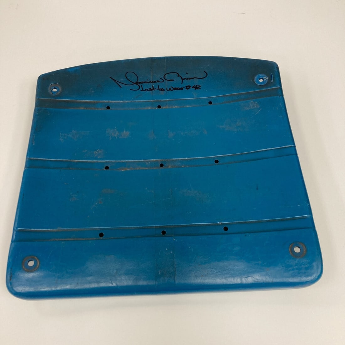 Mariano Rivera Signed Game Used Yankees Seatback with Steiner MLB Holograms: Mariano Rivera Signed Game Used Yankees Seatback with Steiner MLB Holograms Celebrate the legacy of baseball legend Mariano Rivera with this authentic game-used Yankees seatback, the last to bear the 