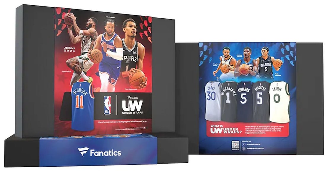 Michael Jordan Signed NBA Jersey Fanatics Authentic Mystery Box: Michael Jordan Signed NBA Jersey Fanatics Authentic Mystery Box This is a 2024 Under Wraps Autographed NBA Jersey Single Mystery Box, containing one randomly selected NBA jersey signed by a player. Ea