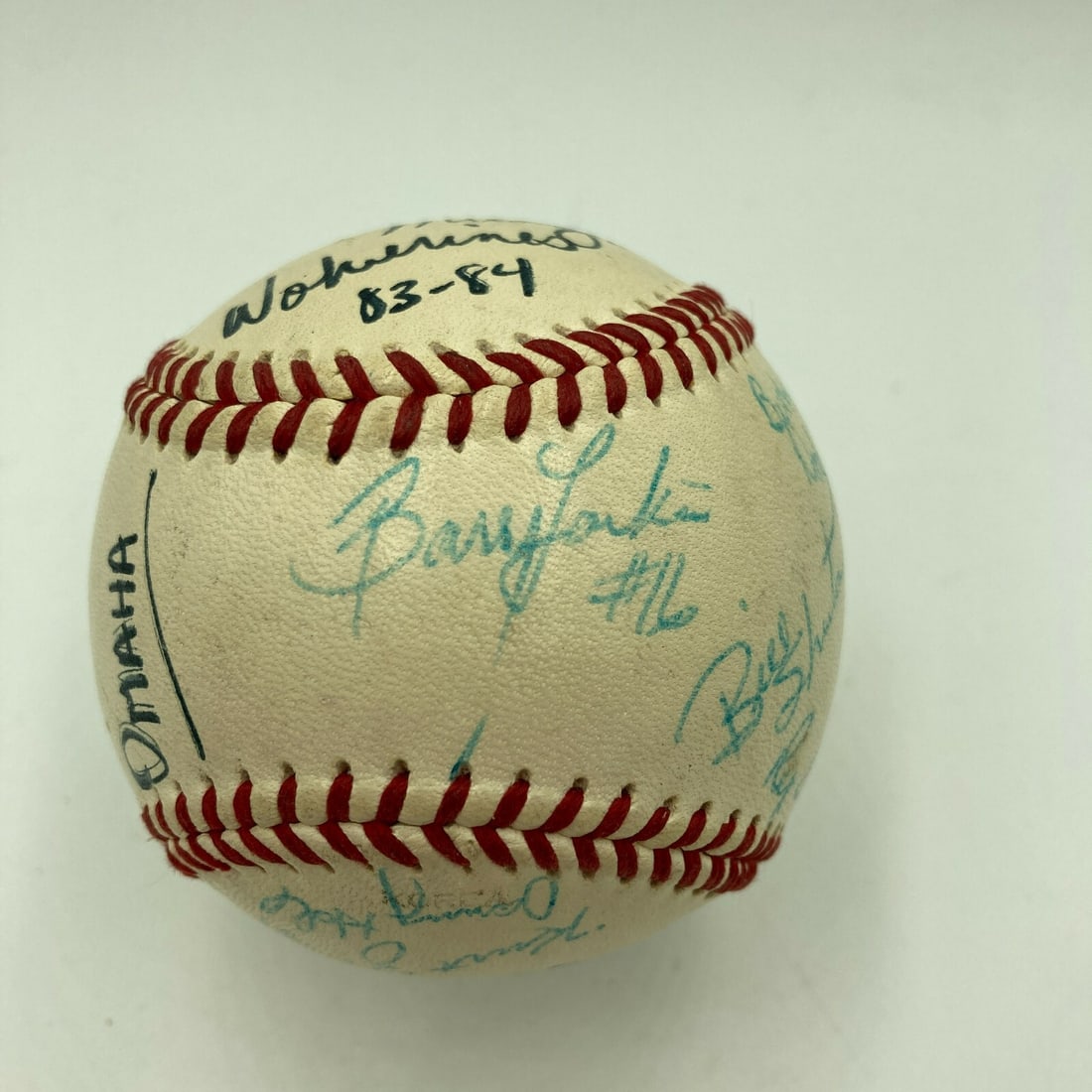 1984 Michigan Wolverines Team Signed Baseball JSA COA Inscribed College World Series (1 of 9)