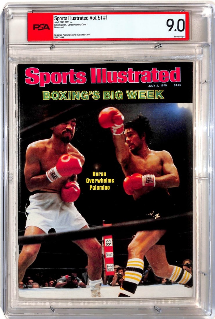 PSA 9.0 1979 Sports Illustrated Newsstand Roberto Duran Boxing Magazine (1 of 2)