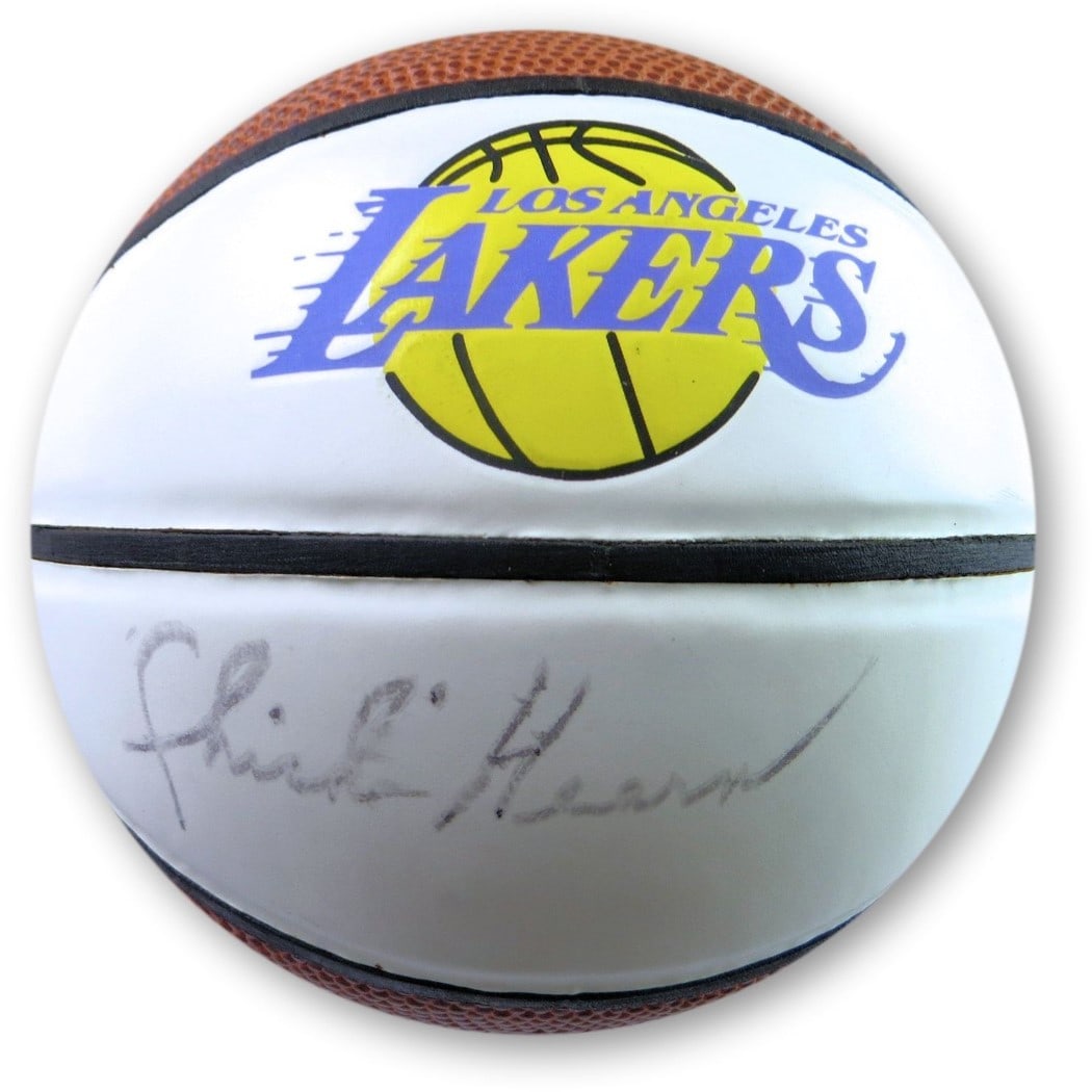 Mini Basketball Signed by Chick Hearn Los Angeles Lakers JSA Authenticated (1 of 4)