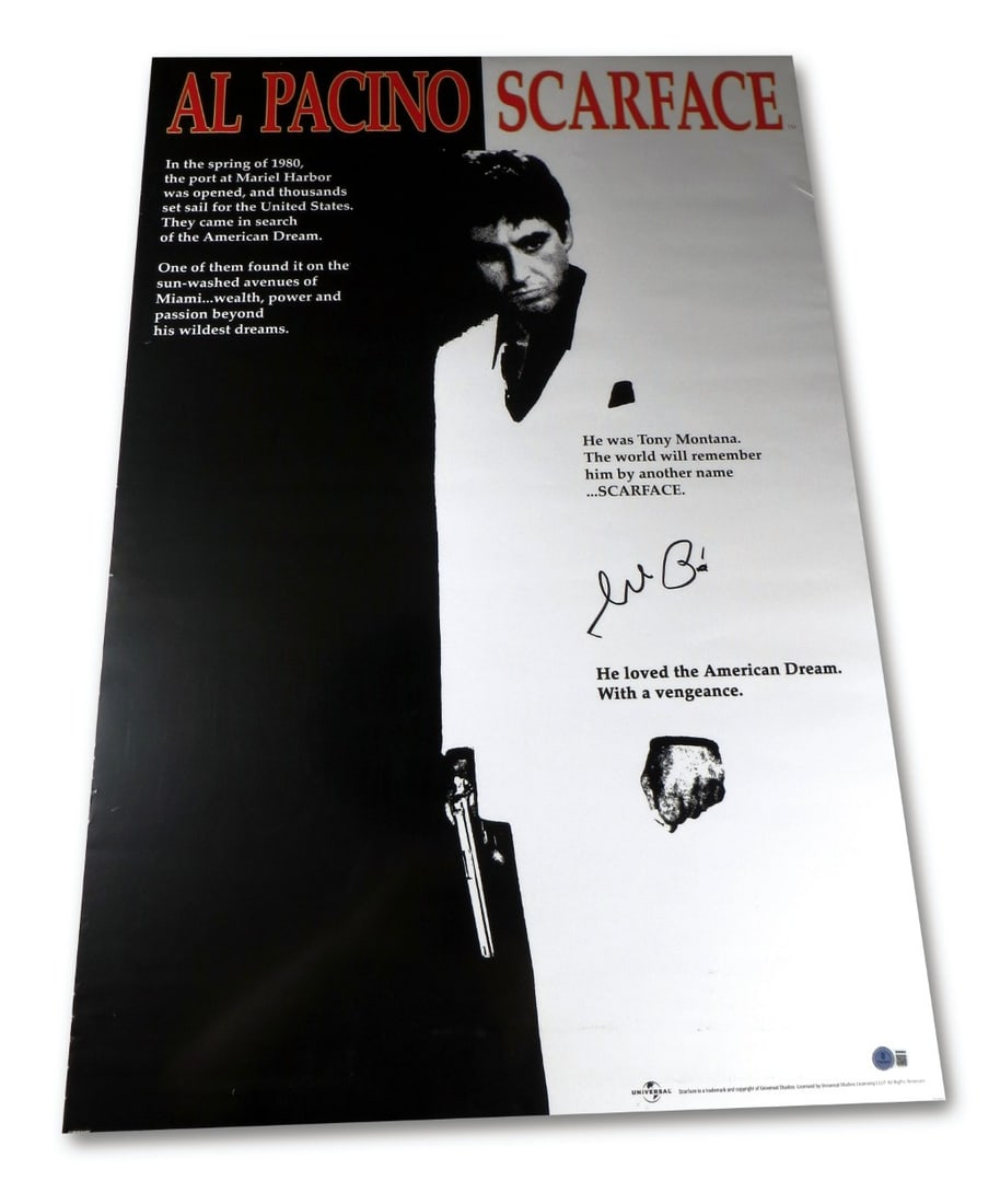 Scarface 24X36 Original Poster Signed by Al Pacino JSA (1 of 4)