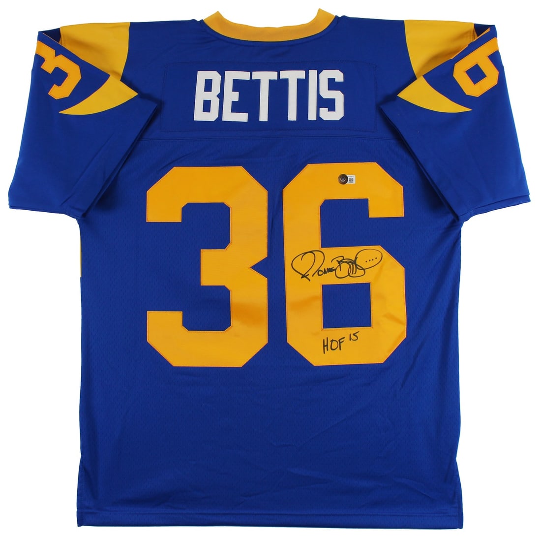 Jerome Bettis Signed Blue Mitchell & Ness Jersey HOF 15 BAS Witnessed: Jerome Bettis Signed Blue Mitchell & Ness Jersey HOF 15 BAS Witnessed Celebrate the legacy of Jerome Bettis with this original blue Mitchell & Ness jersey, personally signed by the Hall of Famer himse