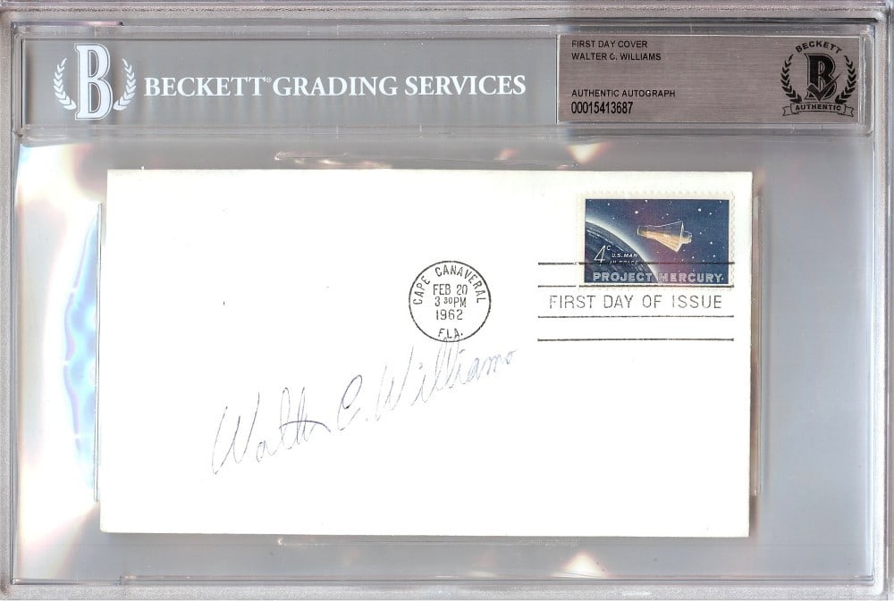 Beckett Authenticated Walter C Williams NASA First Day Cover: Beckett Authenticated Walter C Williams NASA First Day Cover This is an original First Day Cover autographed by Walter C. Williams, a NASA engineer. The autograph has been authenticated and the item i