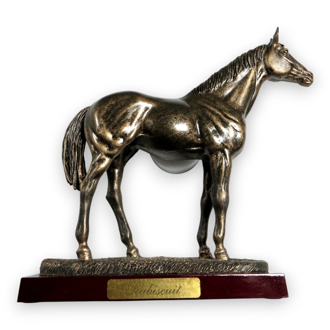 Tobey Maguire Autographed Mini Statue Horse Seabiscuit Beckett Authenticated (1 of 8)