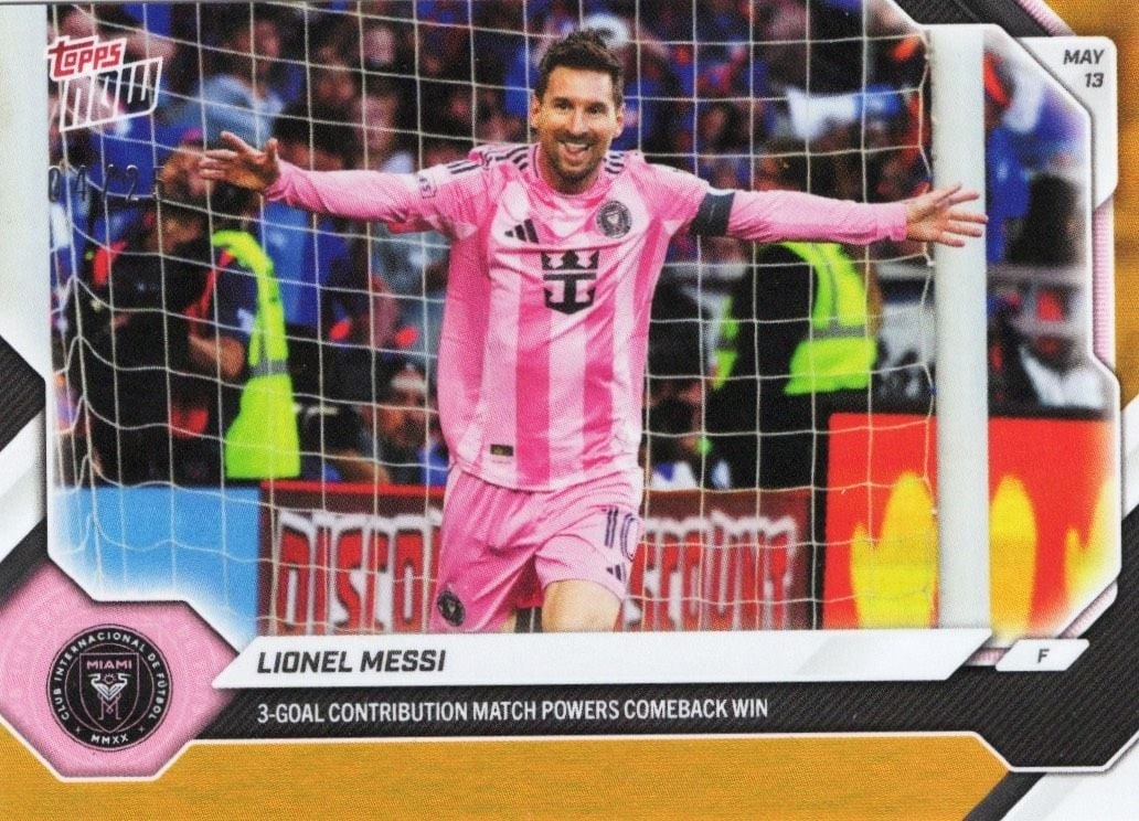 Lionel Messi 2026 Topps Now Orange Foil #45 /25 Inter Miami Card (1 of 2)