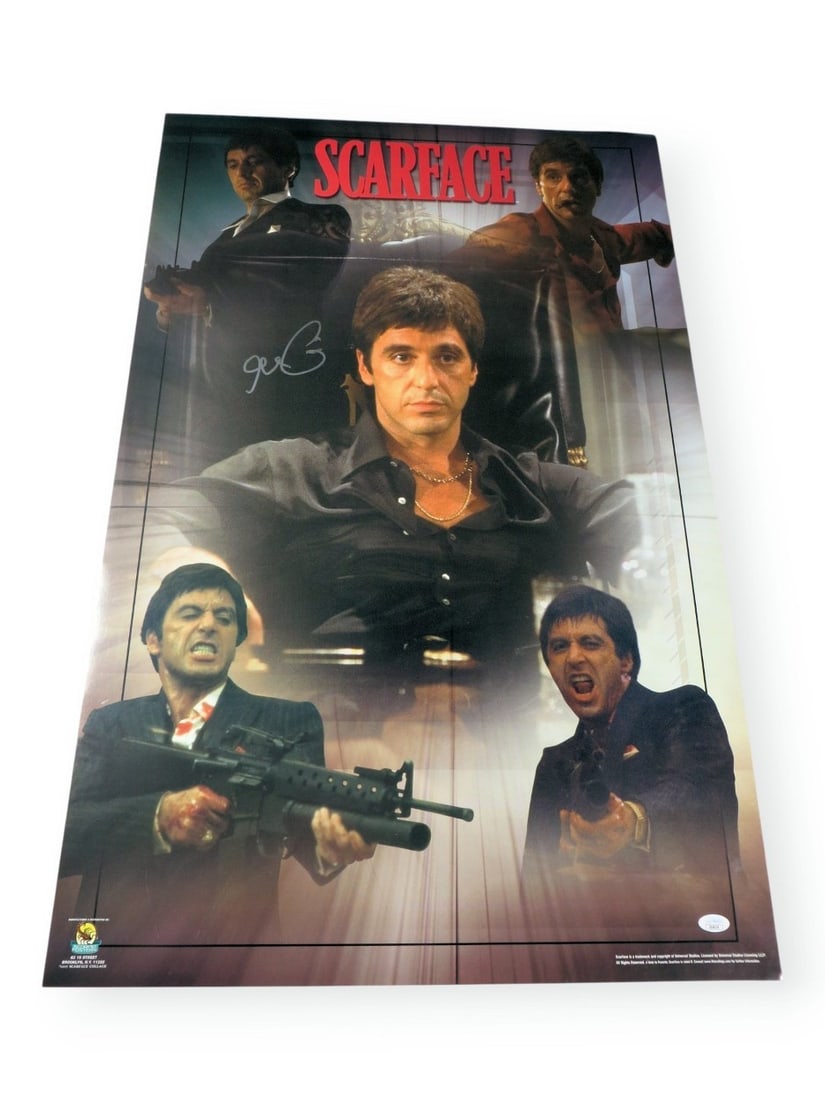 24X36 Scarface Poster Signed by Al Pacino JSA Authenticated (1 of 4)