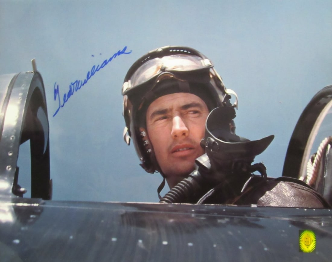 Ted Williams Autographed 16x20 Photo with Green Diamond Hologram: Ted Williams Autographed 16x20 Photo with Green Diamond Hologram This 16x20 photo features the autograph of baseball legend Ted Williams, commemorating his career with the Boston Red Sox. The photo is