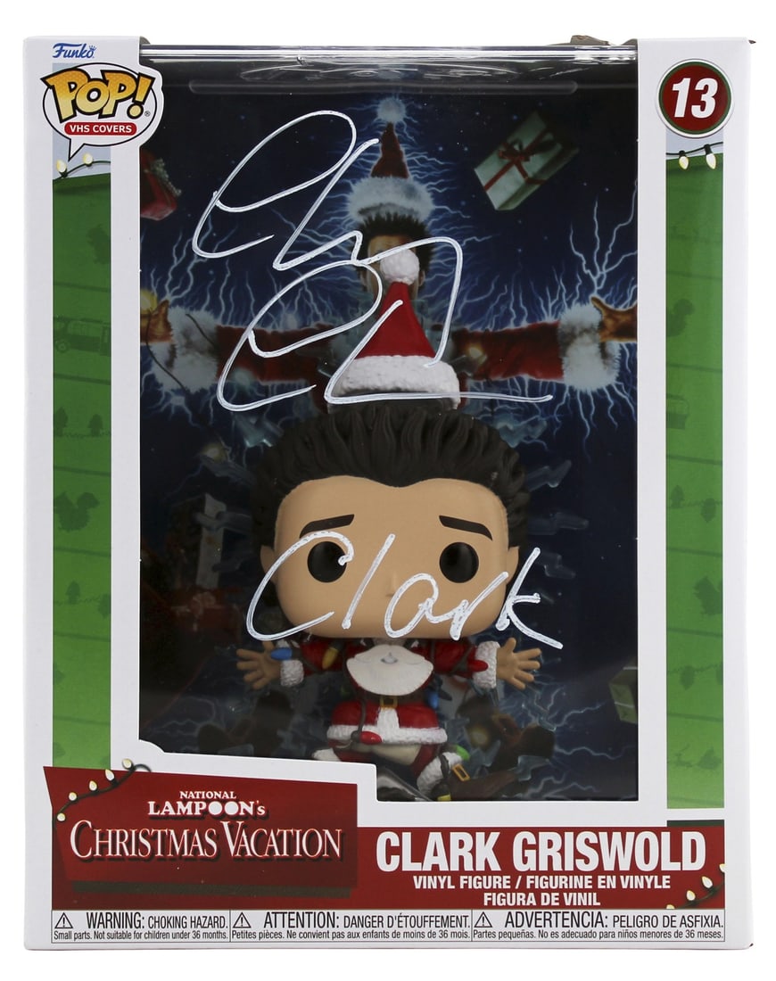 Chevy Chase Autographed Clark Funko Pop VHS Cover BAS Auth Christmas Vacation (1 of 8)
