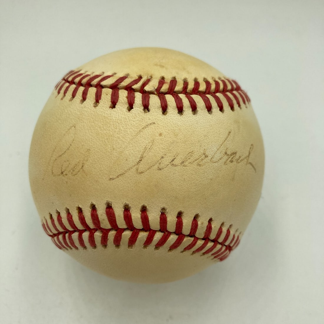 Red Auerbach Signed Baseball Boston Celtics HOF JSA Certified (1 of 4)